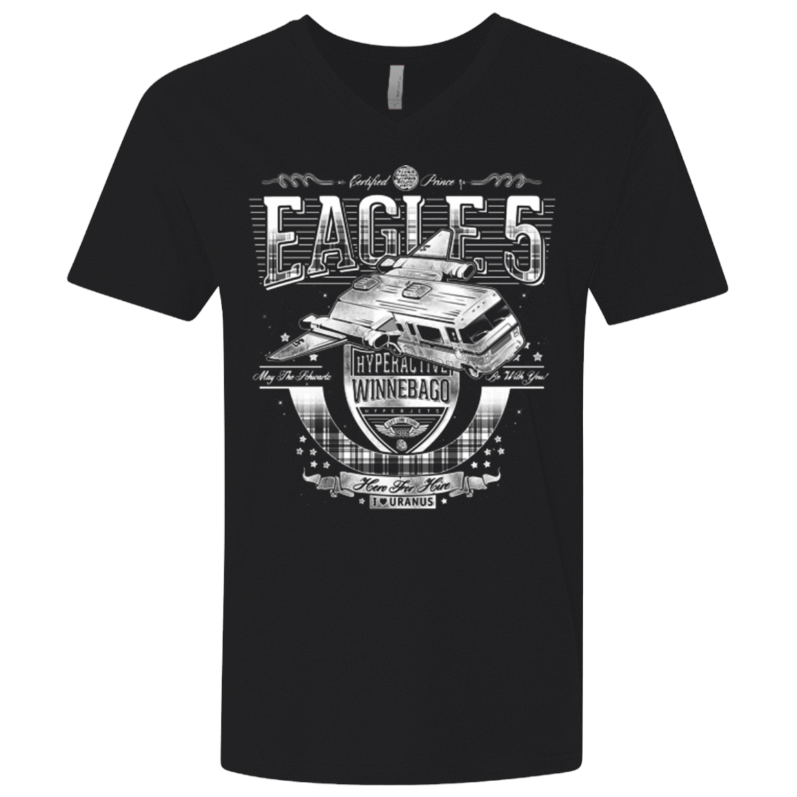 T-Shirts Black / X-Small Hero 4 Hire Men's Premium V-Neck