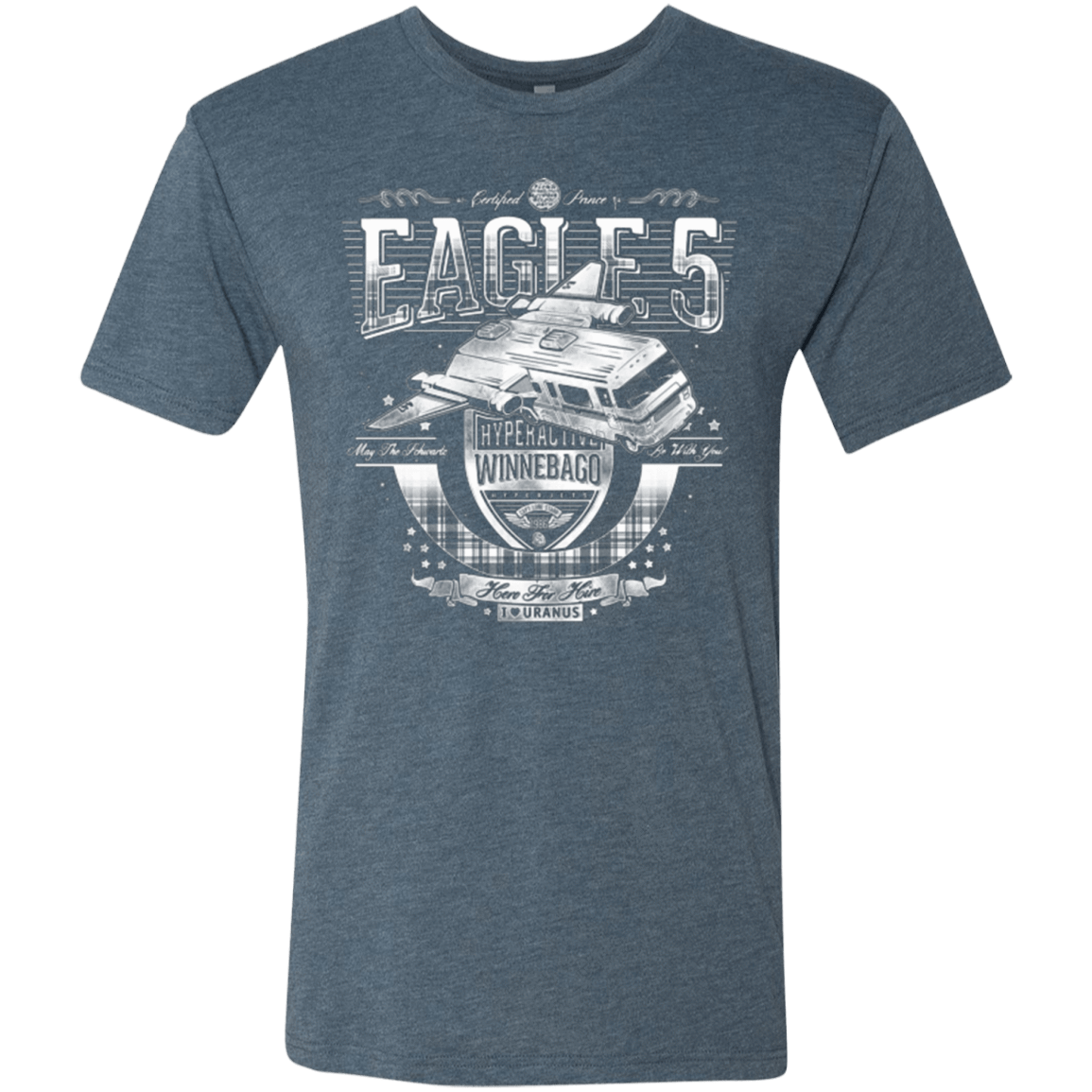 T-Shirts Indigo / Small Hero 4 Hire Men's Triblend T-Shirt