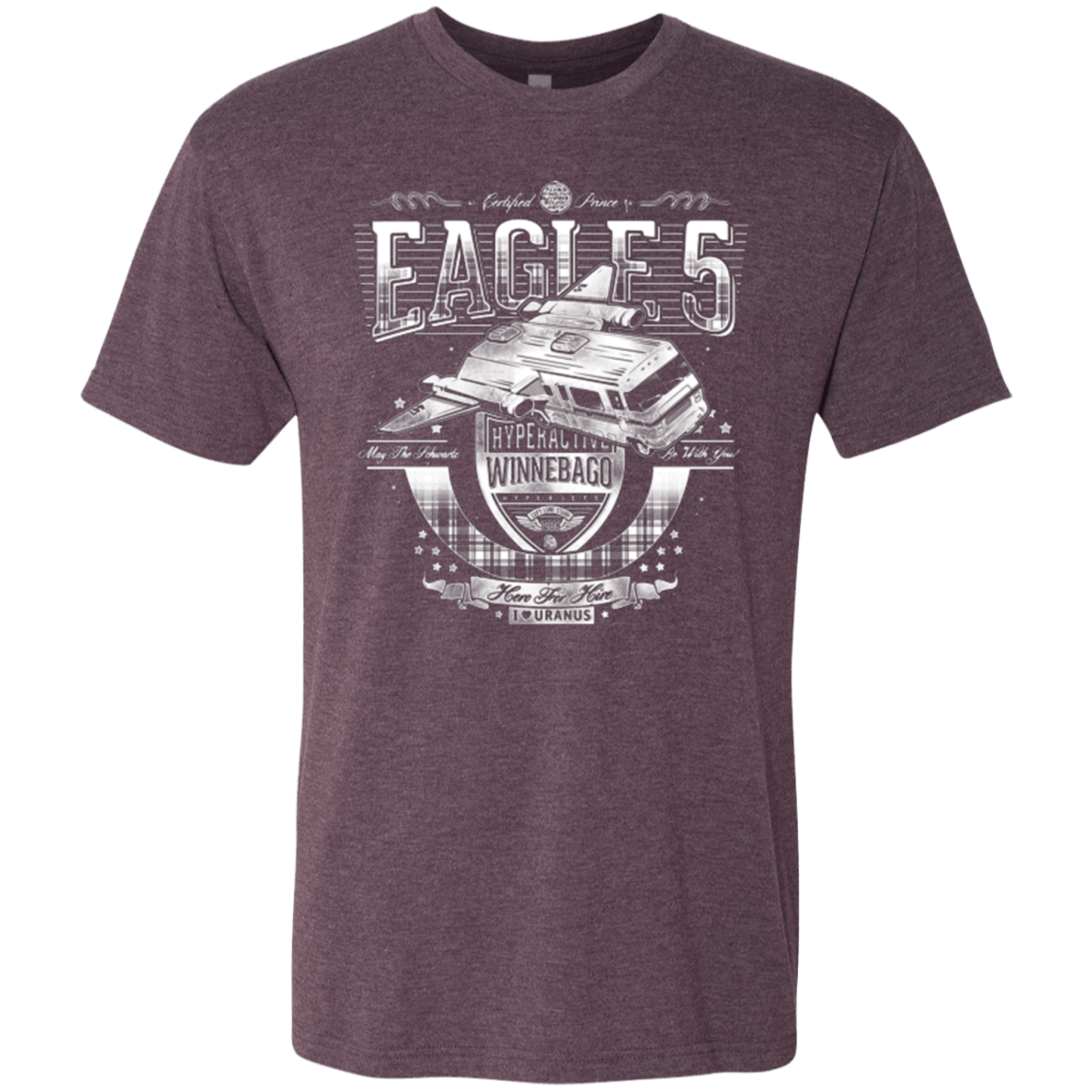 T-Shirts Vintage Purple / Small Hero 4 Hire Men's Triblend T-Shirt