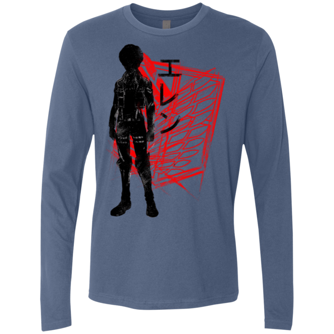 T-Shirts Indigo / Small Hero Men's Premium Long Sleeve