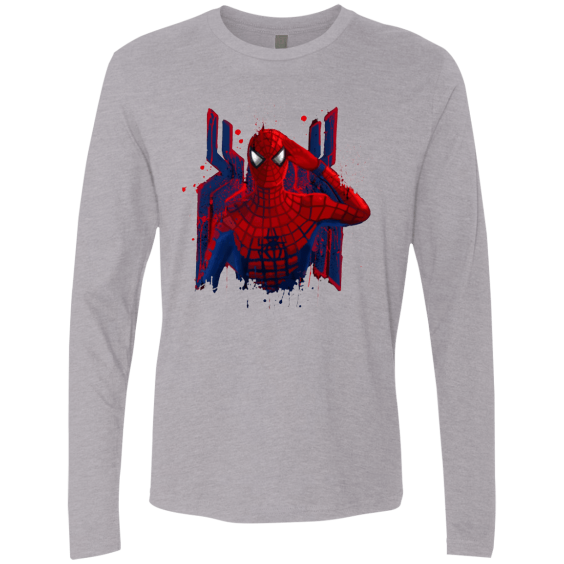 T-Shirts Heather Grey / Small Hero of NY Men's Premium Long Sleeve