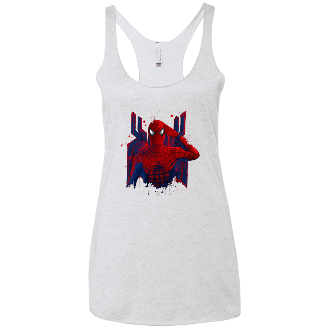 T-Shirts Heather White / X-Small Hero of NY Women's Triblend Racerback Tank