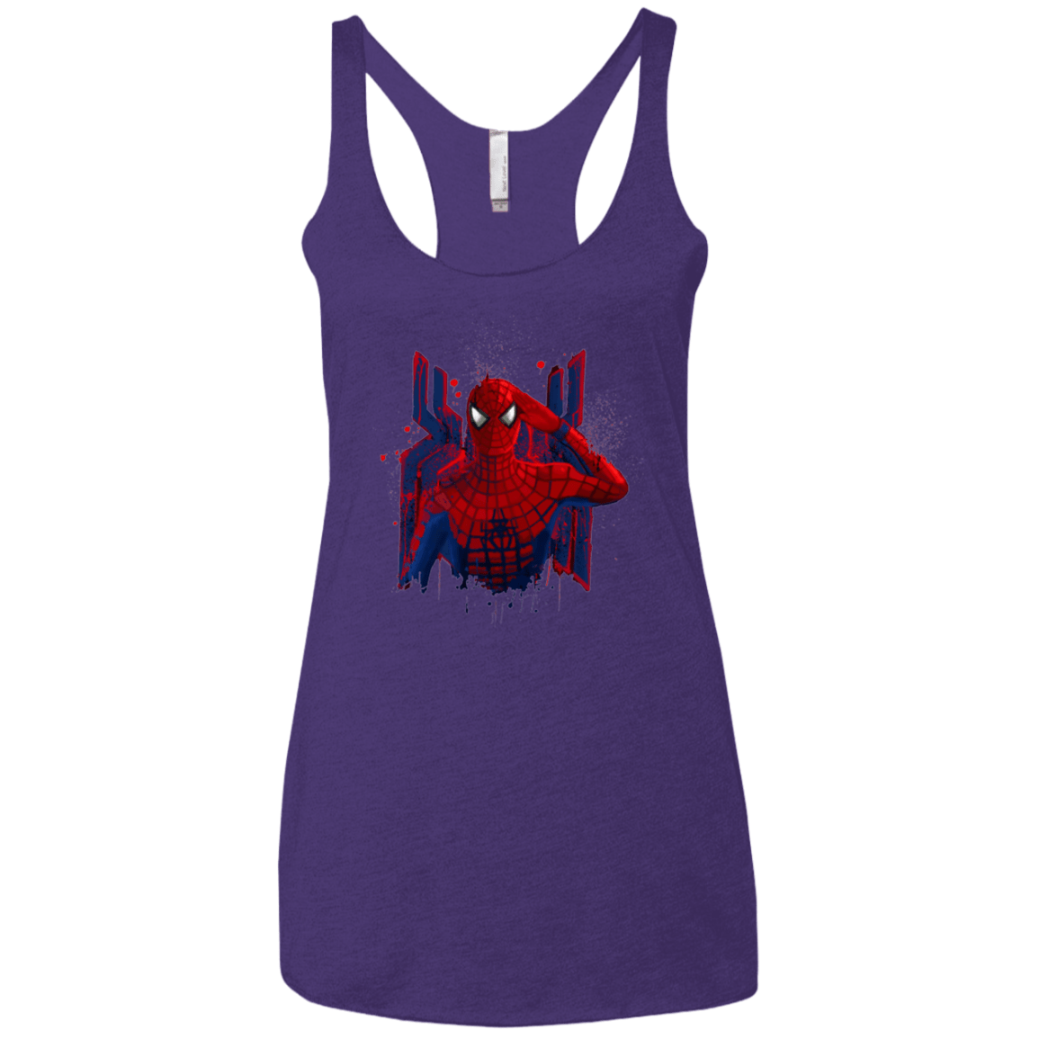 T-Shirts Purple / X-Small Hero of NY Women's Triblend Racerback Tank