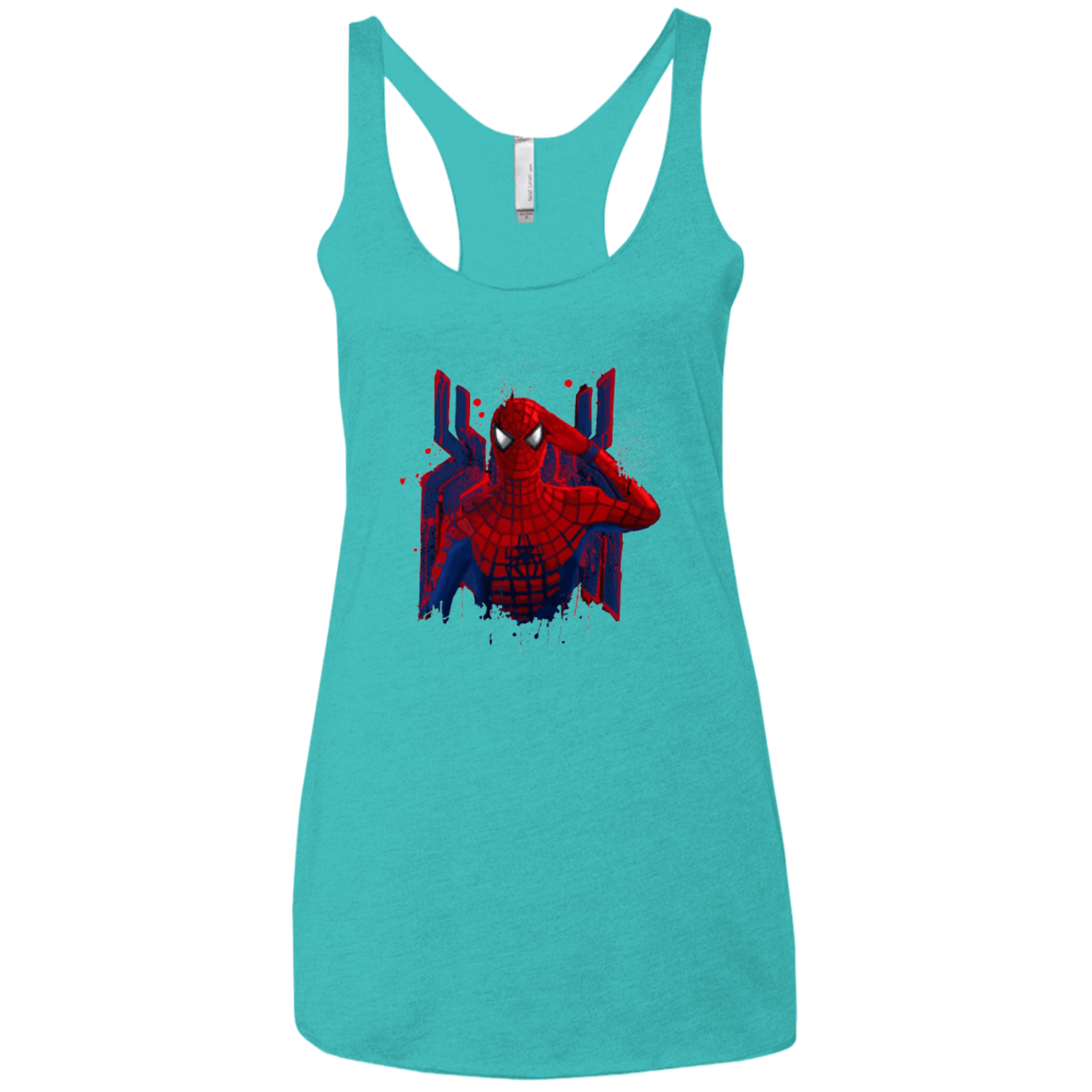 T-Shirts Tahiti Blue / X-Small Hero of NY Women's Triblend Racerback Tank