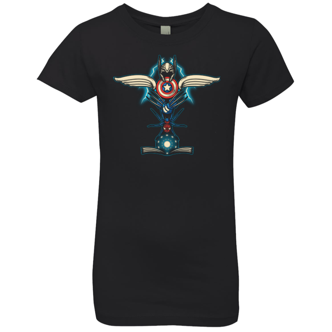T-Shirts Black / YXS HERO TOTEM Girls Premium T-Shirt