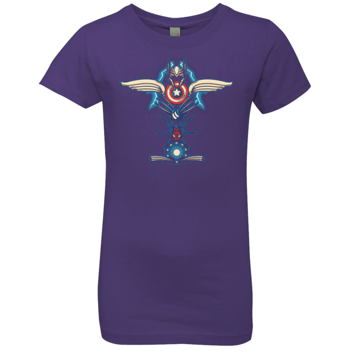 T-Shirts Purple Rush / YXS HERO TOTEM Girls Premium T-Shirt