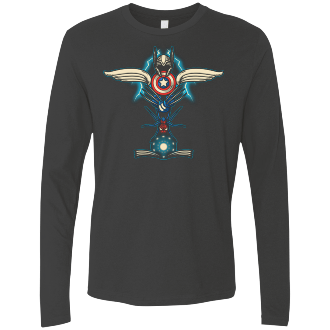 T-Shirts Heavy Metal / Small HERO TOTEM Men's Premium Long Sleeve
