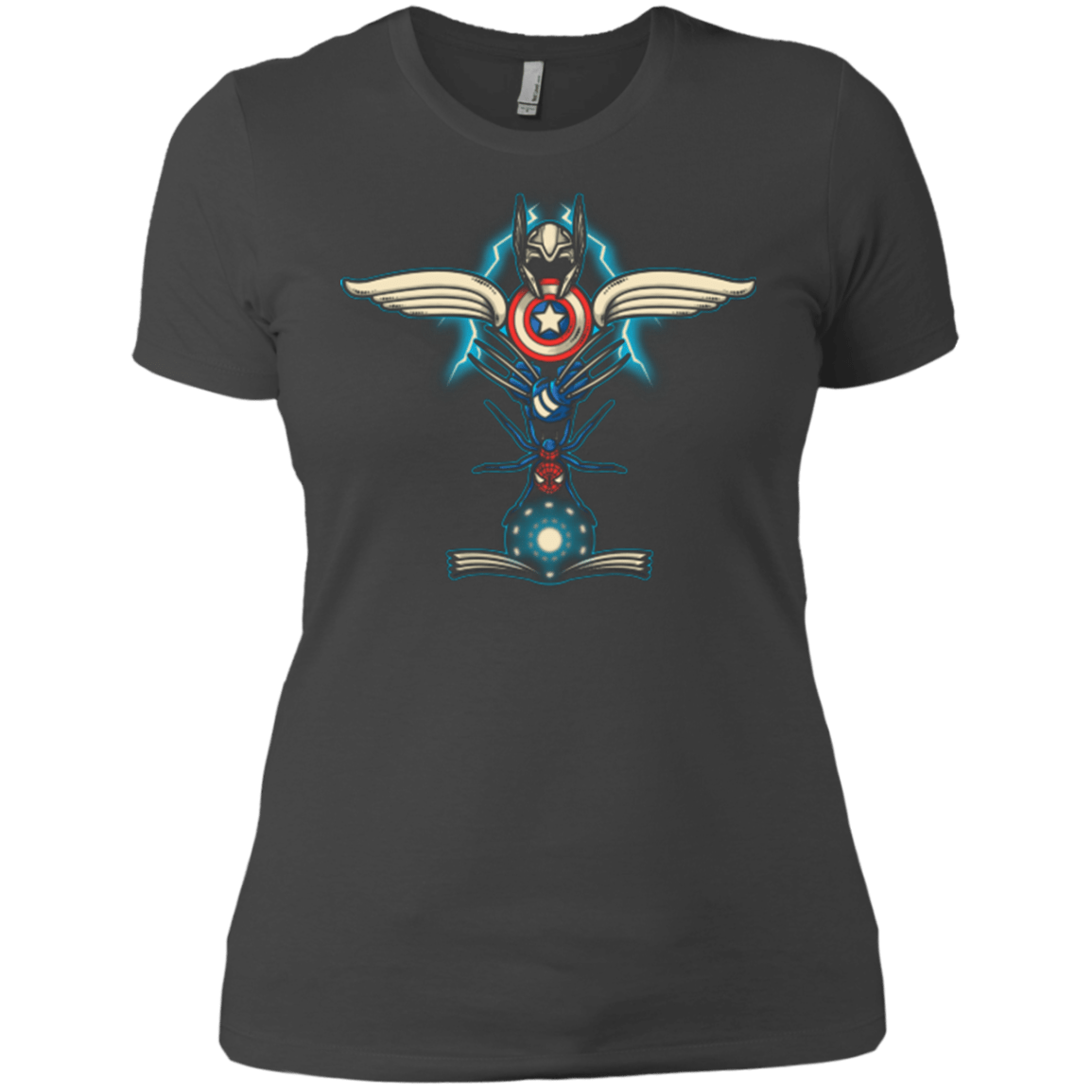 T-Shirts Heavy Metal / X-Small HERO TOTEM Women's Premium T-Shirt