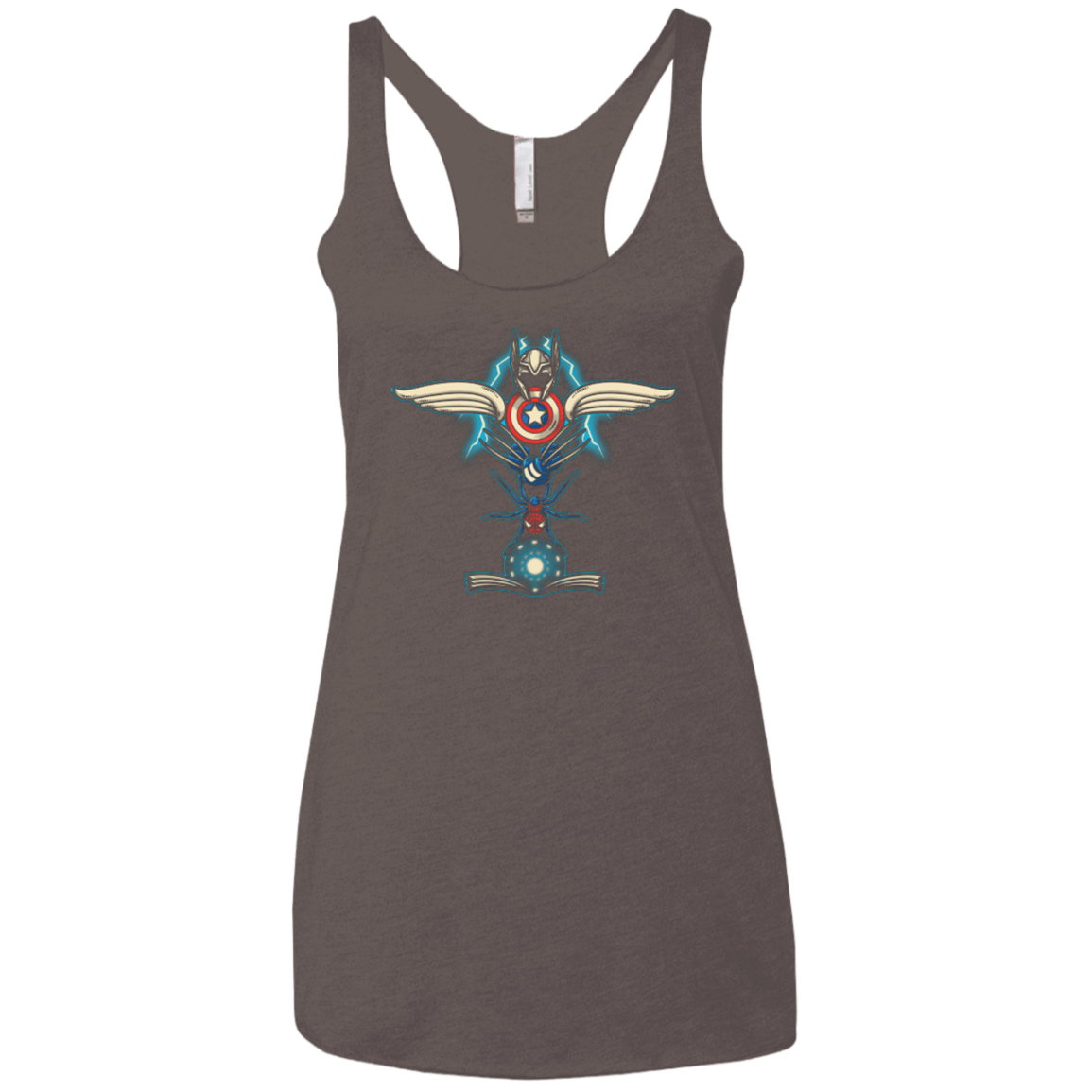 T-Shirts Macchiato / X-Small HERO TOTEM Women's Triblend Racerback Tank