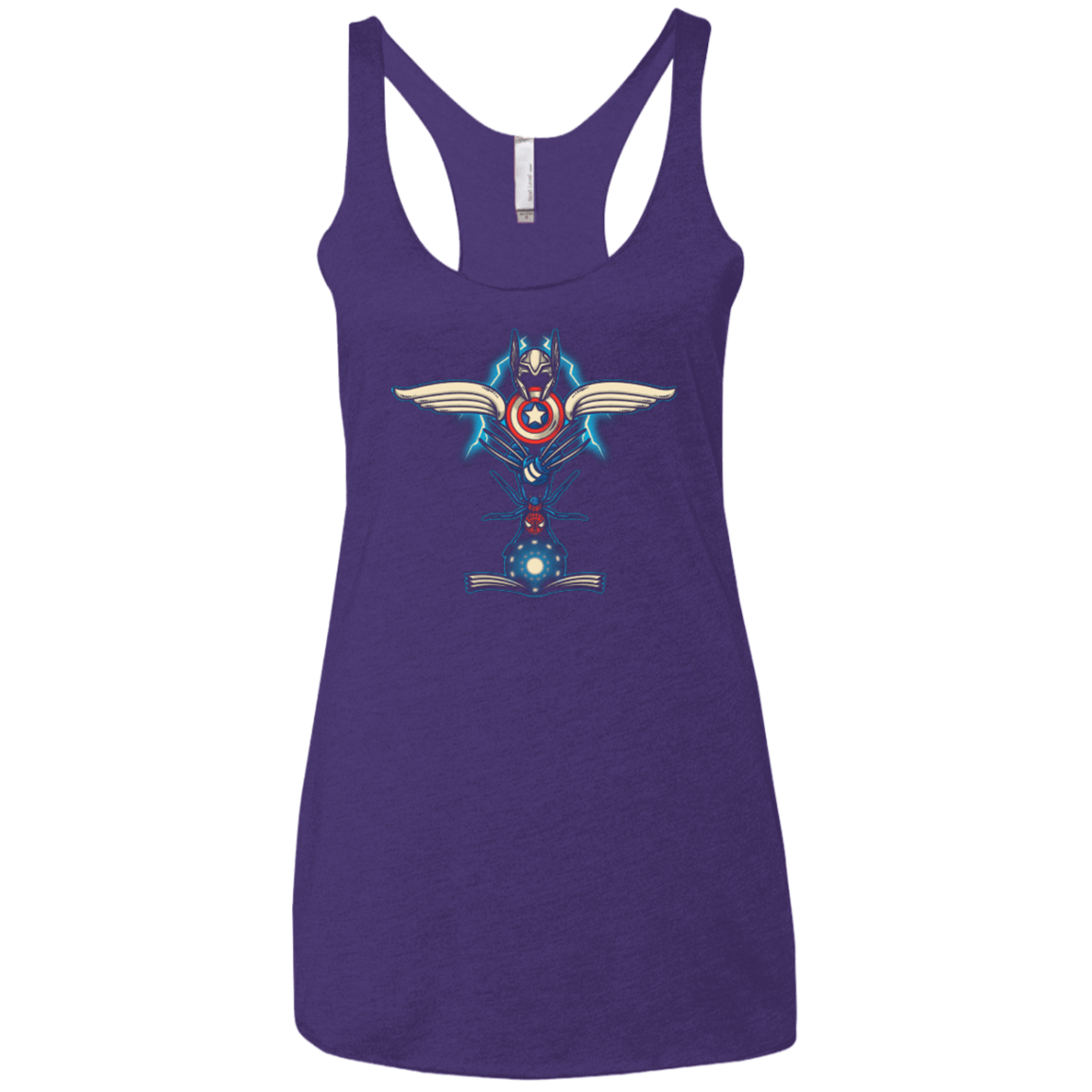 T-Shirts Purple / X-Small HERO TOTEM Women's Triblend Racerback Tank
