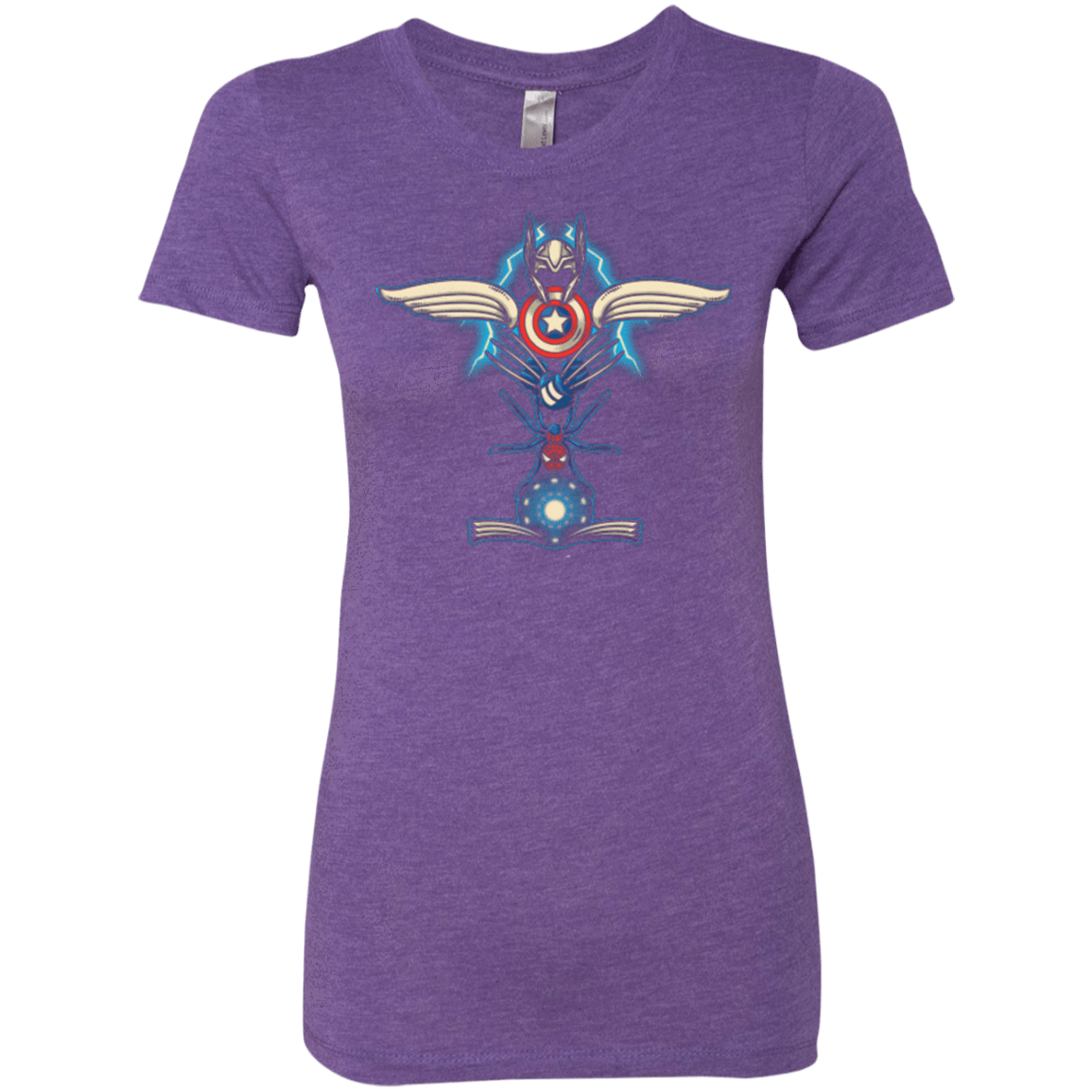 T-Shirts Purple Rush / Small HERO TOTEM Women's Triblend T-Shirt