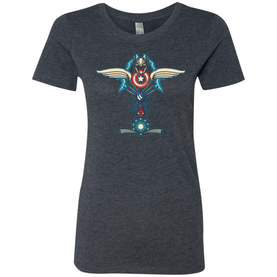 T-Shirts Vintage Navy / Small HERO TOTEM Women's Triblend T-Shirt