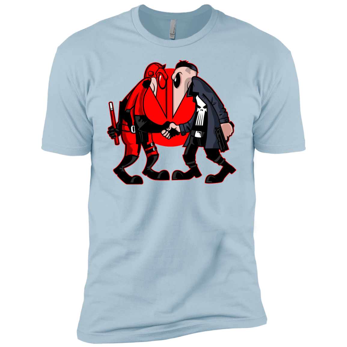 T-Shirts Light Blue / YXS Hero vs Antihero Boys Premium T-Shirt