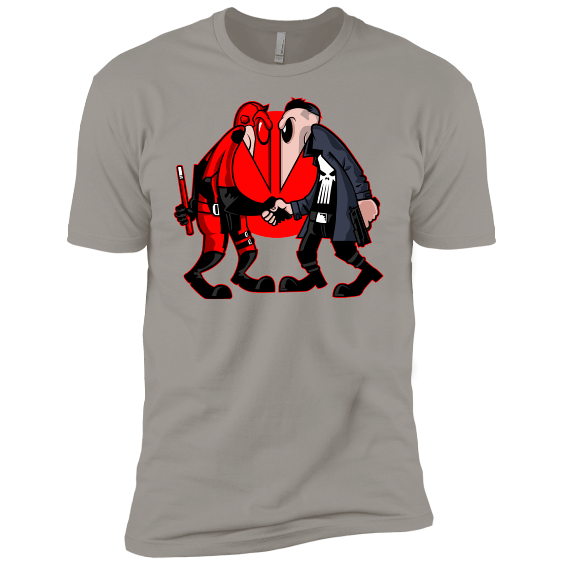 T-Shirts Light Grey / YXS Hero vs Antihero Boys Premium T-Shirt