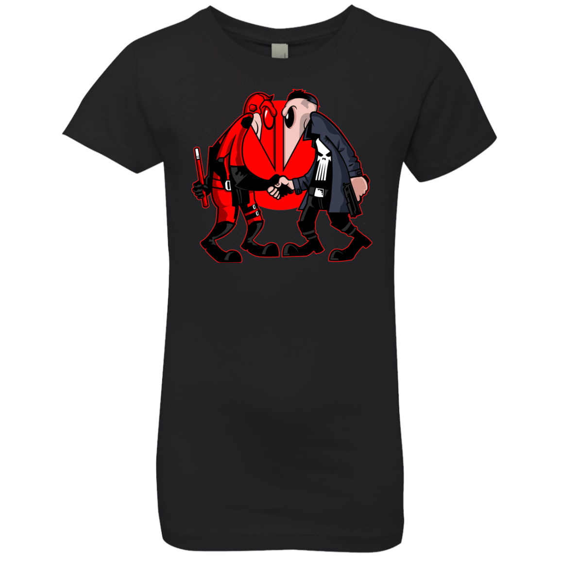 T-Shirts Black / YXS Hero vs Antihero Girls Premium T-Shirt