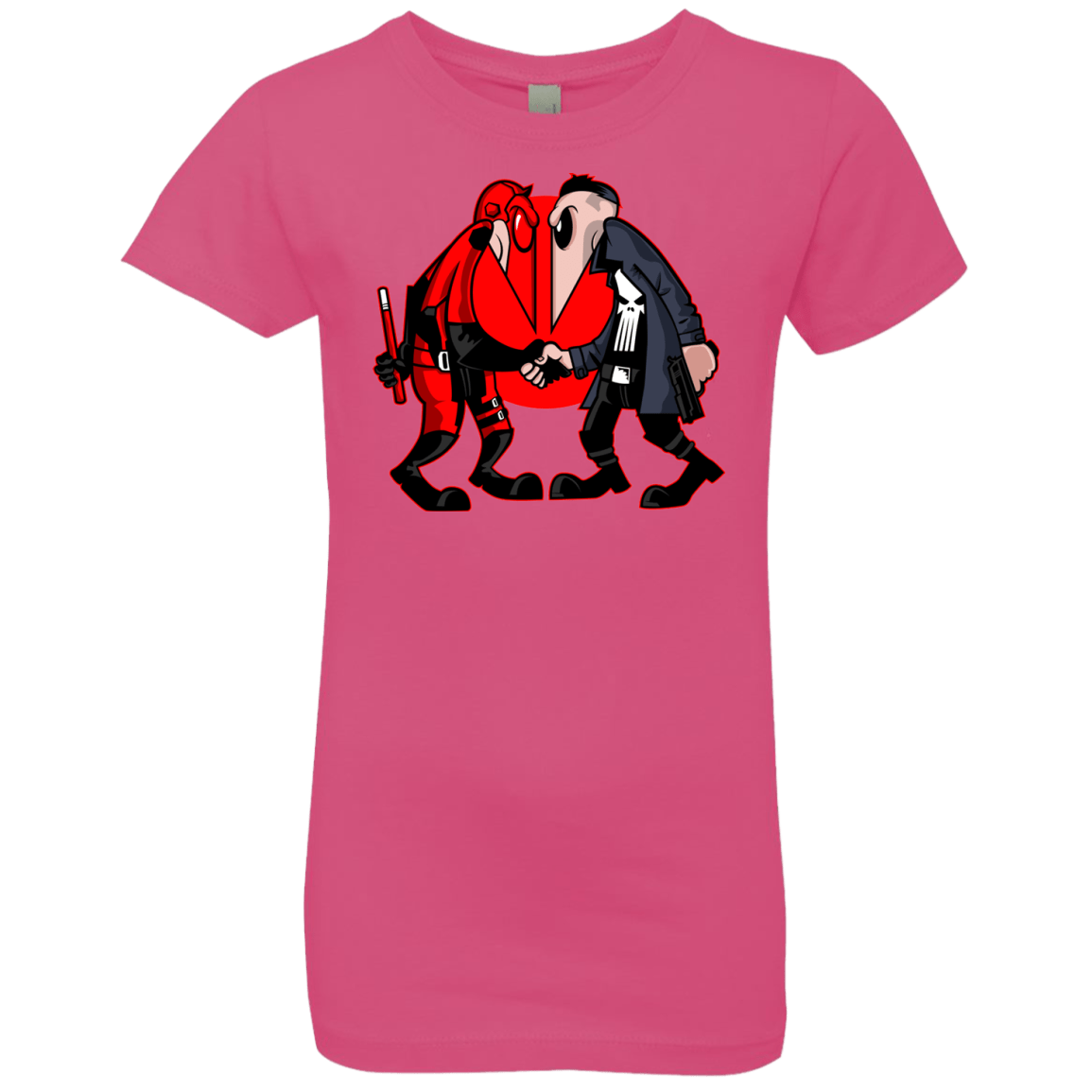 T-Shirts Hot Pink / YXS Hero vs Antihero Girls Premium T-Shirt