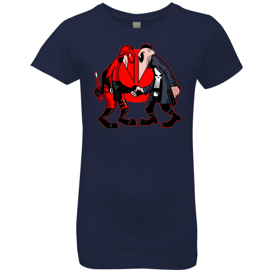 T-Shirts Midnight Navy / YXS Hero vs Antihero Girls Premium T-Shirt