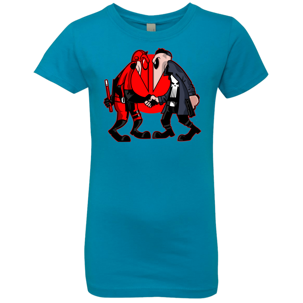 T-Shirts Turquoise / YXS Hero vs Antihero Girls Premium T-Shirt
