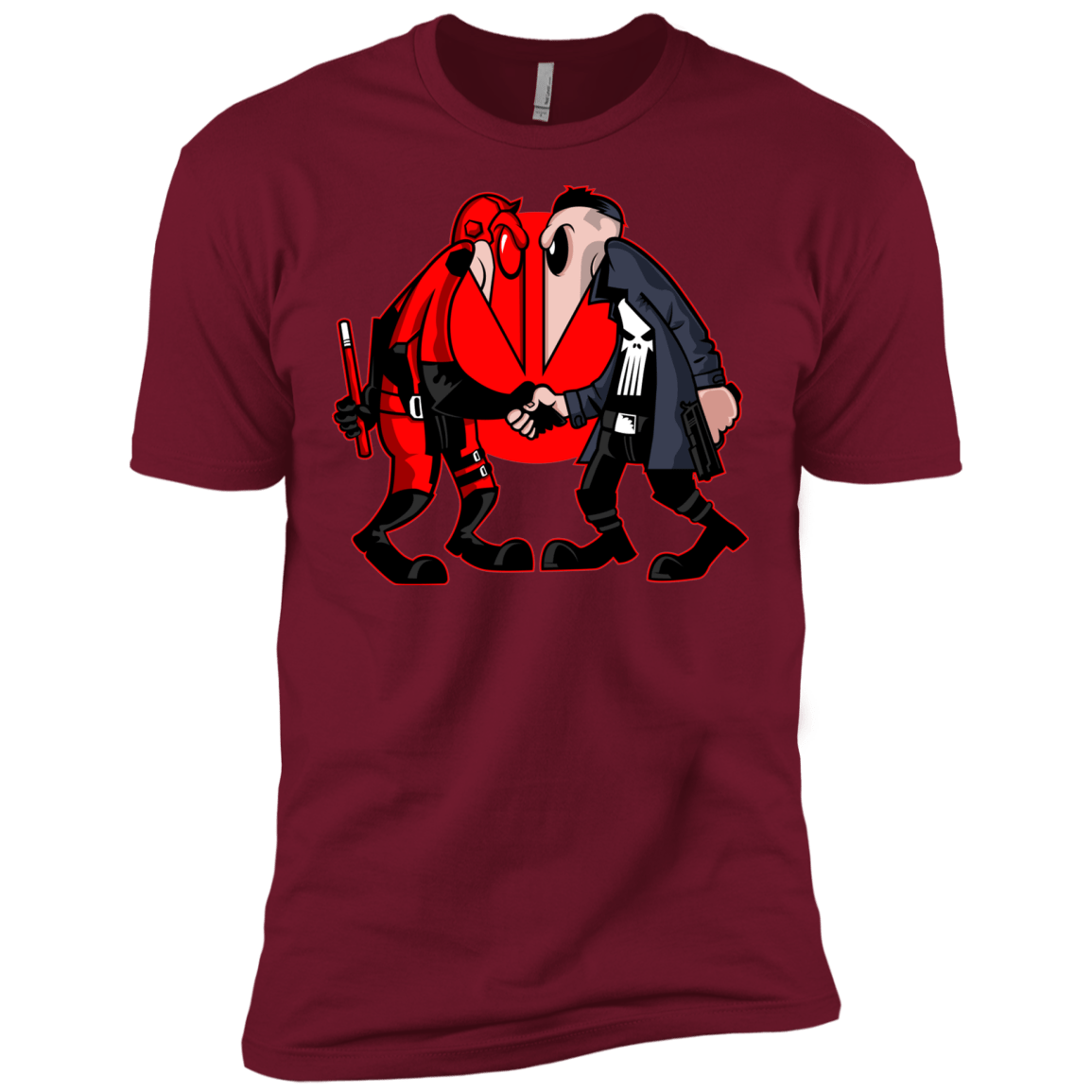 T-Shirts Cardinal / X-Small Hero vs Antihero Men's Premium T-Shirt