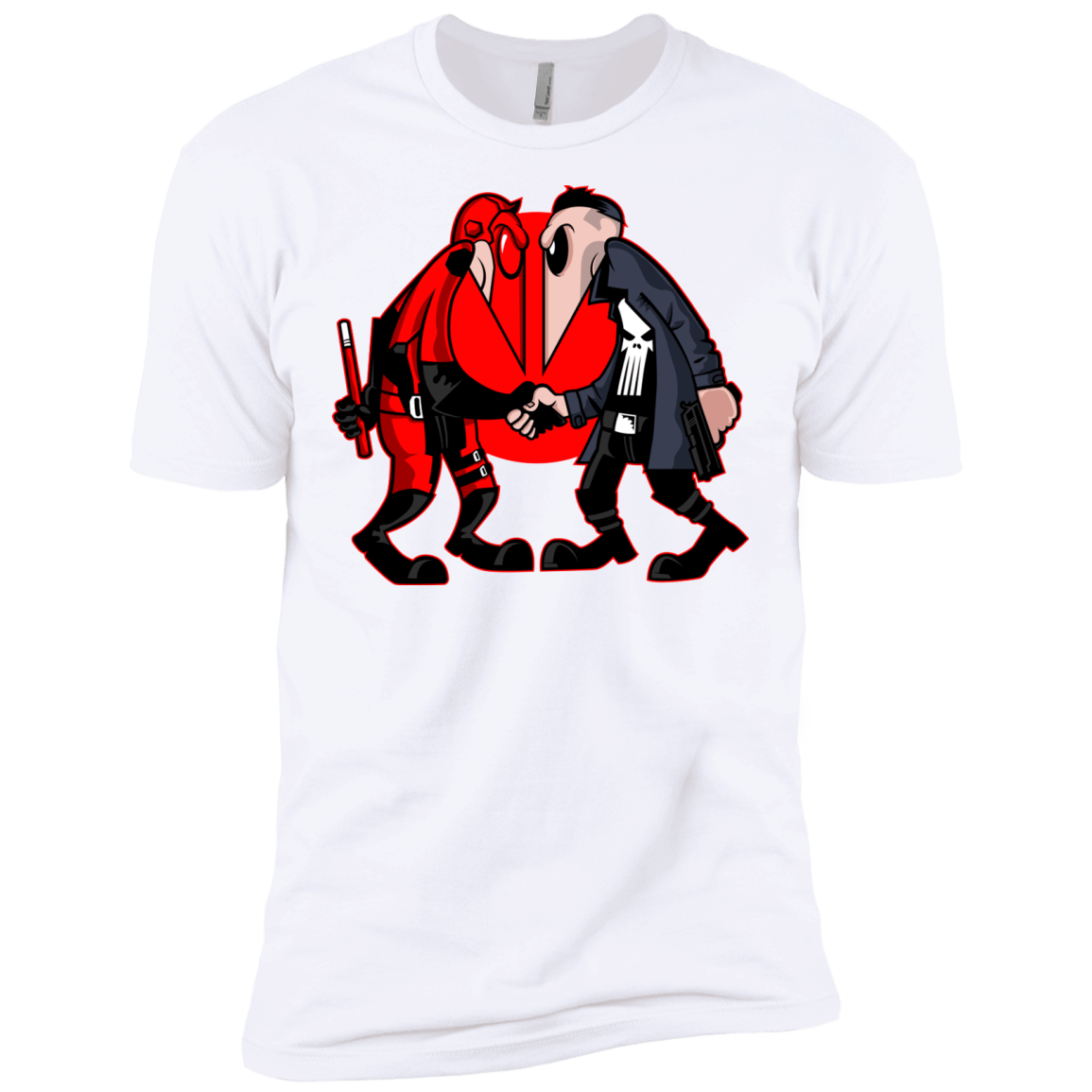 T-Shirts White / X-Small Hero vs Antihero Men's Premium T-Shirt