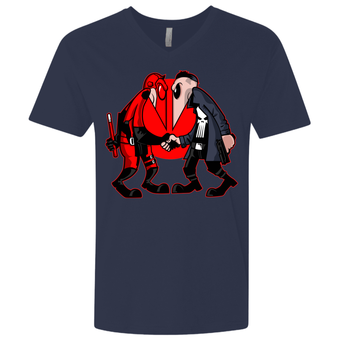 T-Shirts Midnight Navy / X-Small Hero vs Antihero Men's Premium V-Neck