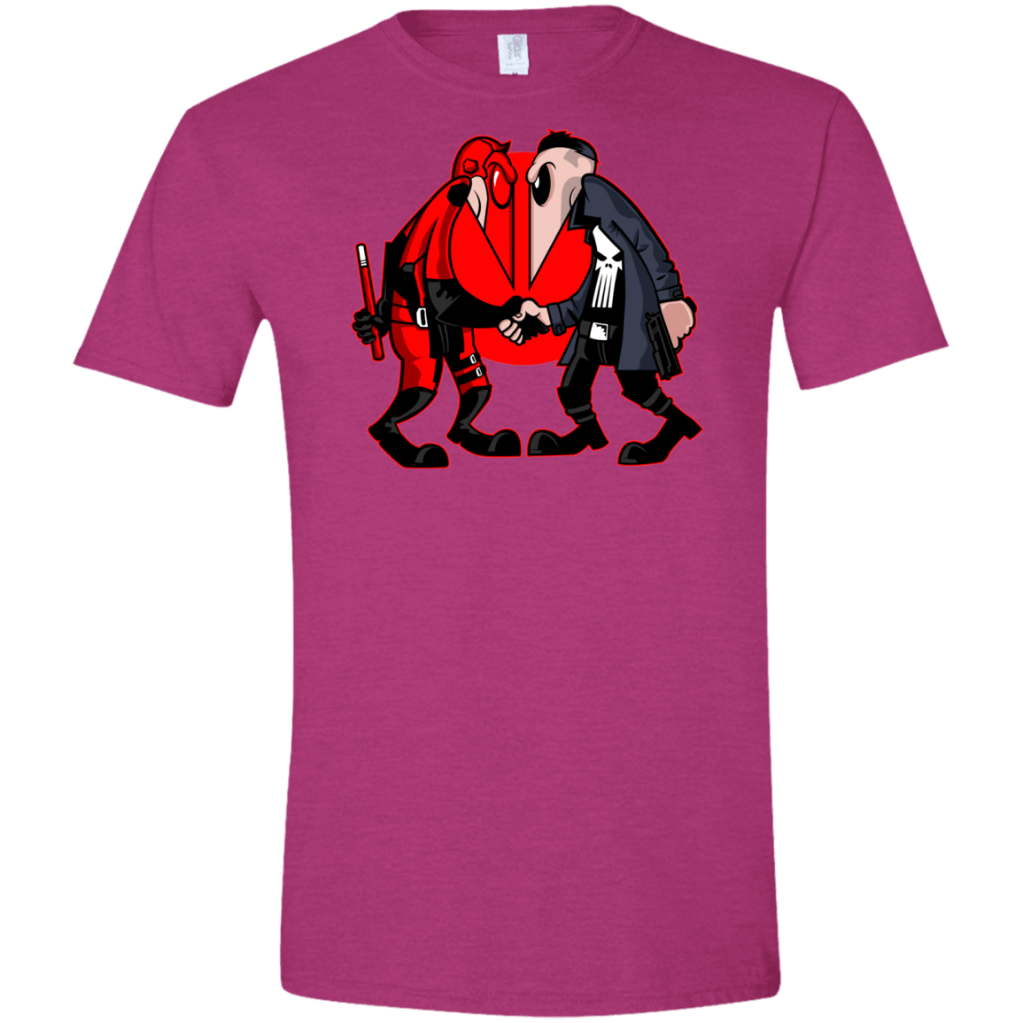 T-Shirts Antique Heliconia / S Hero vs Antihero Men's Semi-Fitted Softstyle