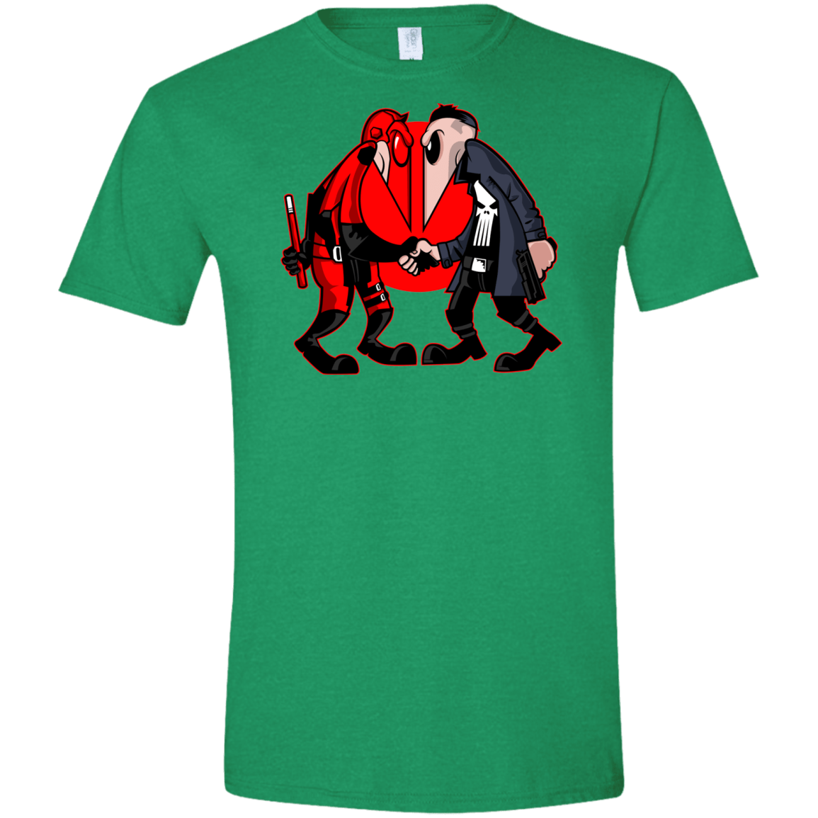 T-Shirts Heather Irish Green / S Hero vs Antihero Men's Semi-Fitted Softstyle