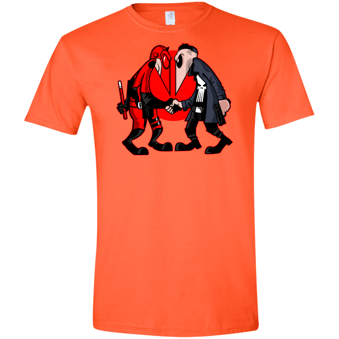 T-Shirts Orange / S Hero vs Antihero Men's Semi-Fitted Softstyle