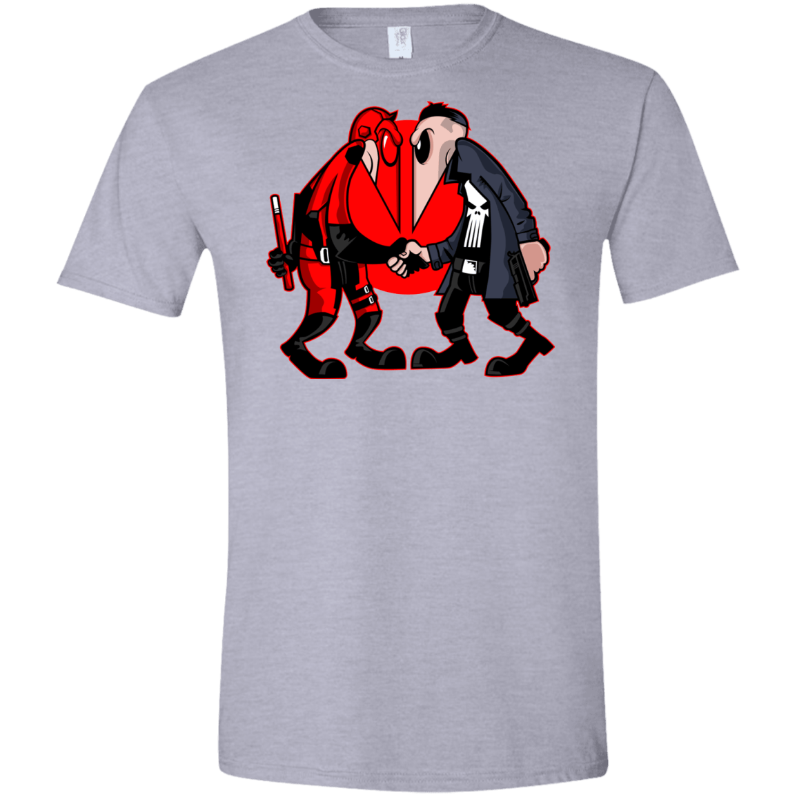 T-Shirts Sport Grey / X-Small Hero vs Antihero Men's Semi-Fitted Softstyle