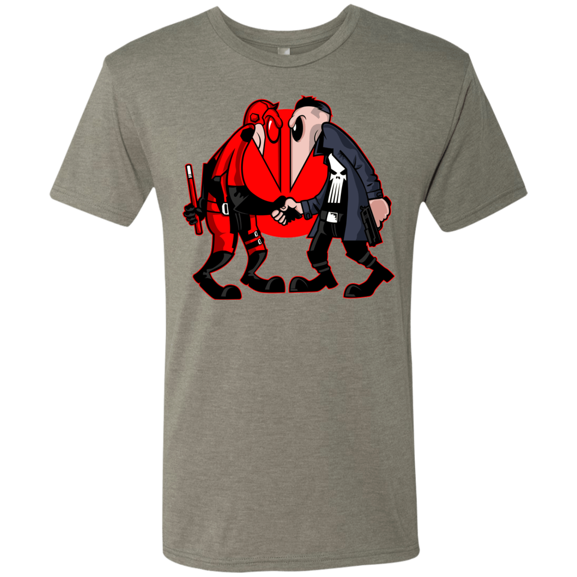 T-Shirts Venetian Grey / S Hero vs Antihero Men's Triblend T-Shirt