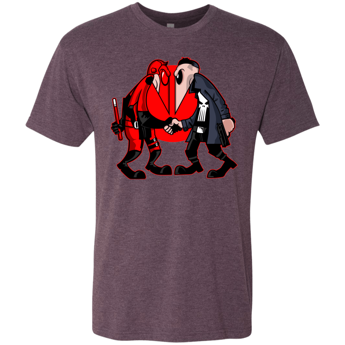 T-Shirts Vintage Purple / S Hero vs Antihero Men's Triblend T-Shirt