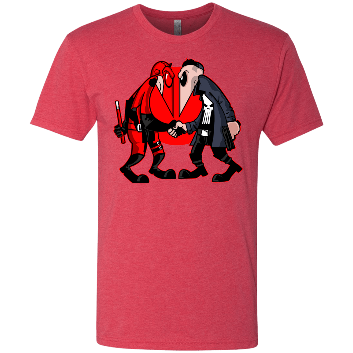 T-Shirts Vintage Red / S Hero vs Antihero Men's Triblend T-Shirt