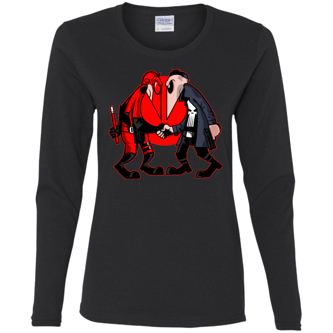 T-Shirts Black / S Hero vs Antihero Women's Long Sleeve T-Shirt