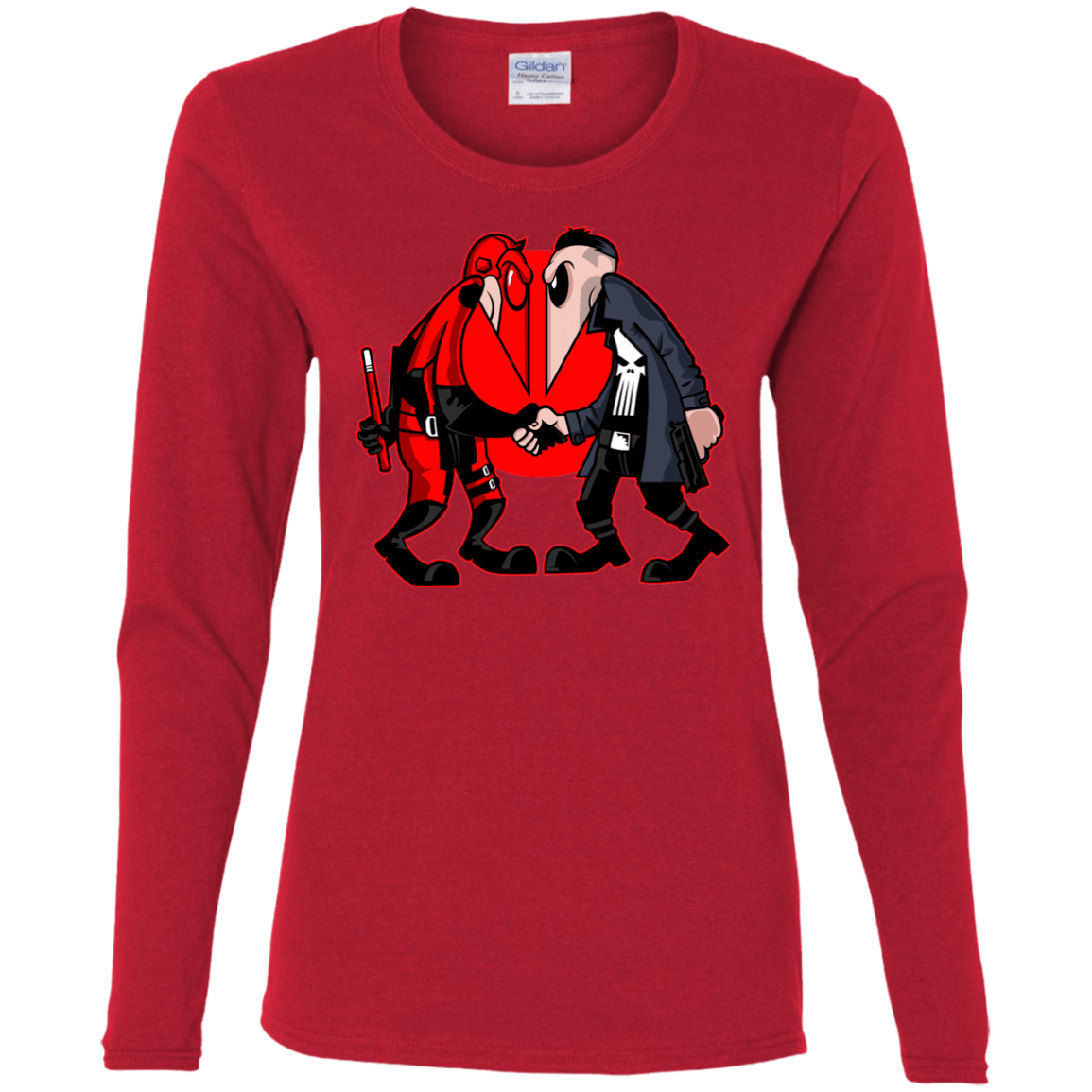 T-Shirts Red / S Hero vs Antihero Women's Long Sleeve T-Shirt