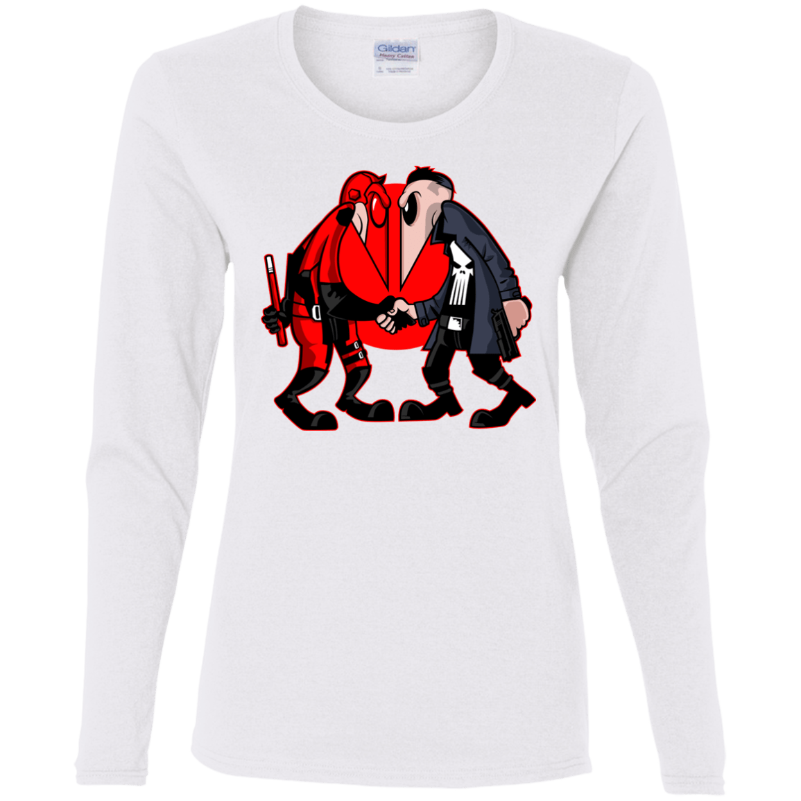 T-Shirts White / S Hero vs Antihero Women's Long Sleeve T-Shirt