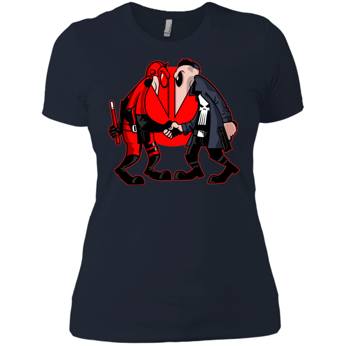 T-Shirts Midnight Navy / X-Small Hero vs Antihero Women's Premium T-Shirt
