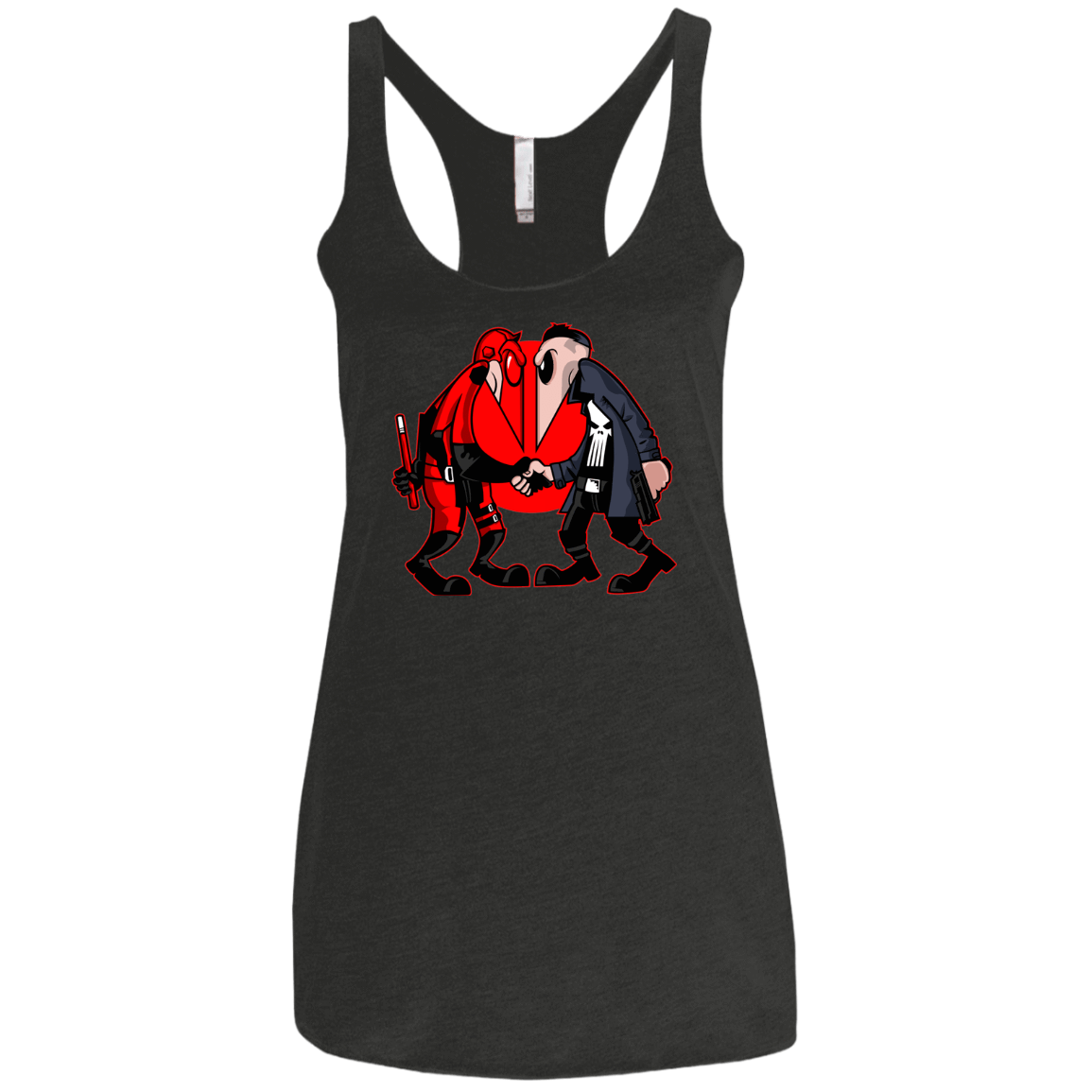 T-Shirts Vintage Black / X-Small Hero vs Antihero Women's Triblend Racerback Tank