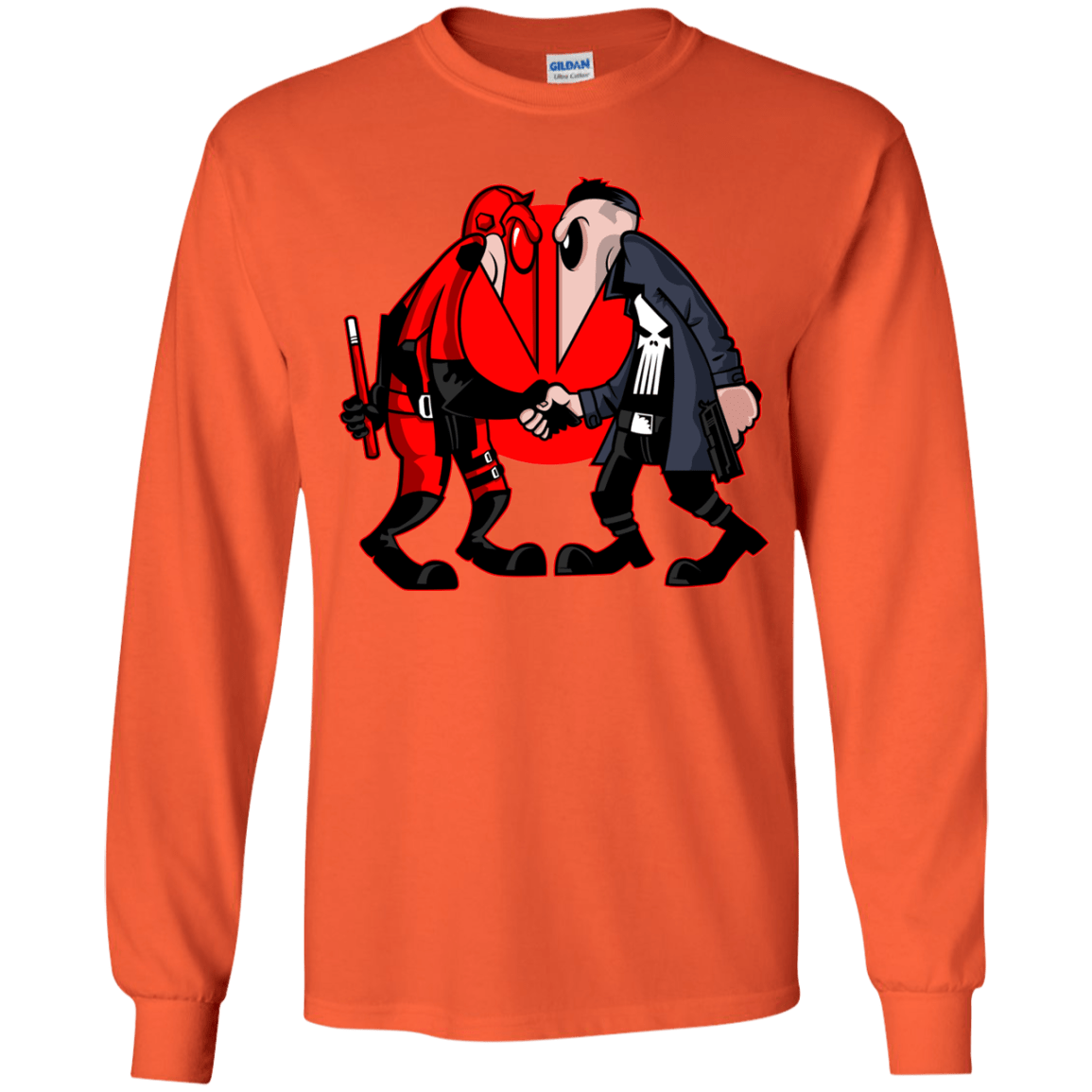 T-Shirts Orange / YS Hero vs Antihero Youth Long Sleeve T-Shirt