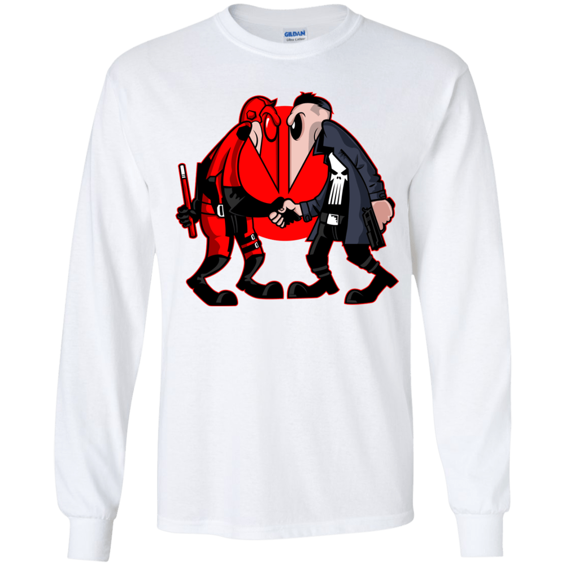 T-Shirts White / YS Hero vs Antihero Youth Long Sleeve T-Shirt