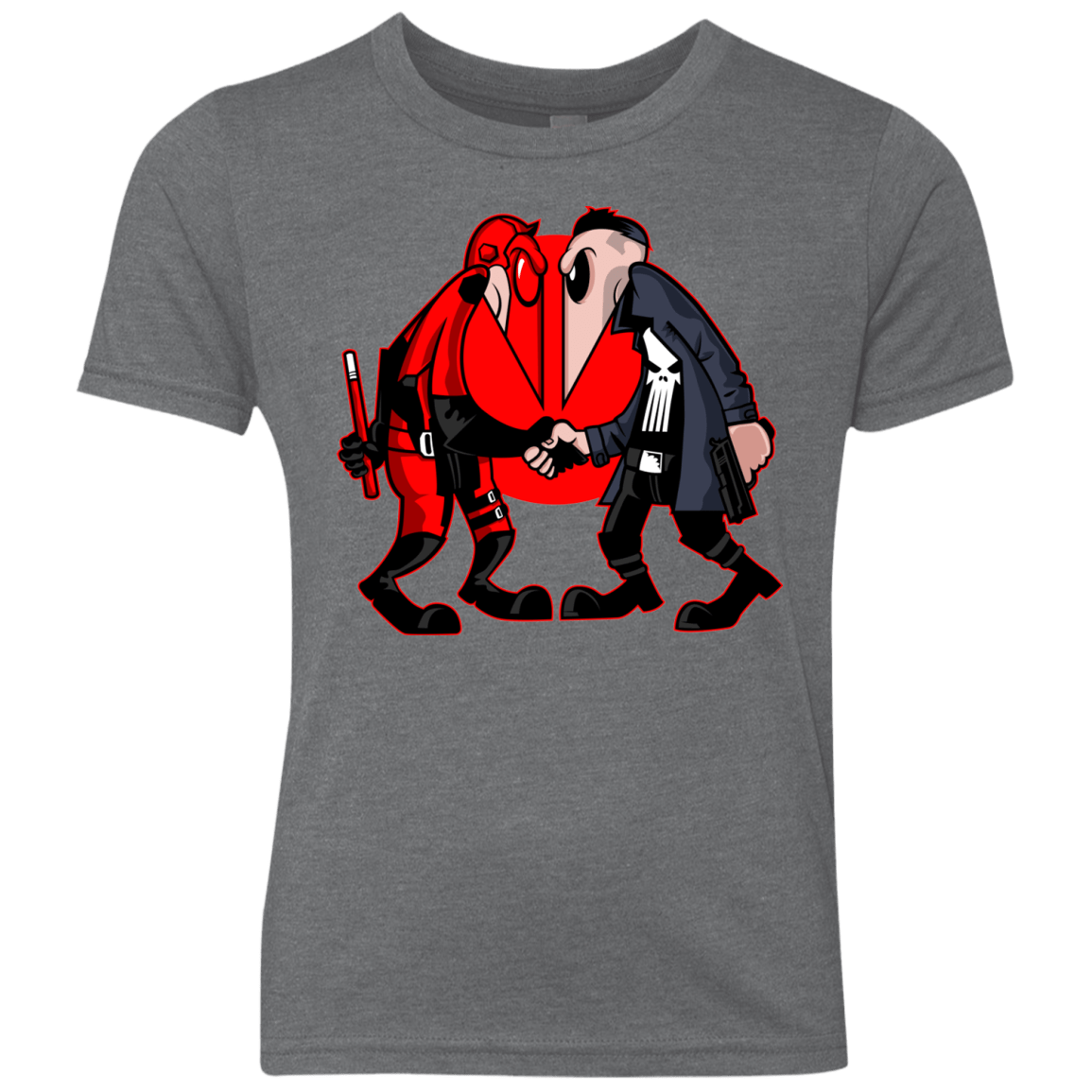 T-Shirts Premium Heather / YXS Hero vs Antihero Youth Triblend T-Shirt