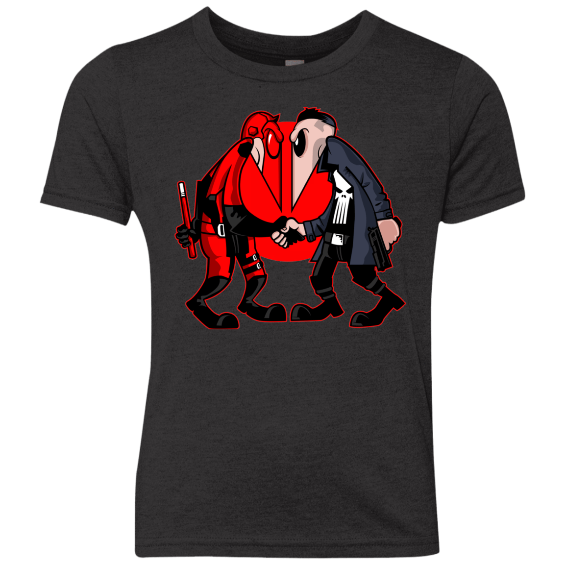 T-Shirts Vintage Black / YXS Hero vs Antihero Youth Triblend T-Shirt