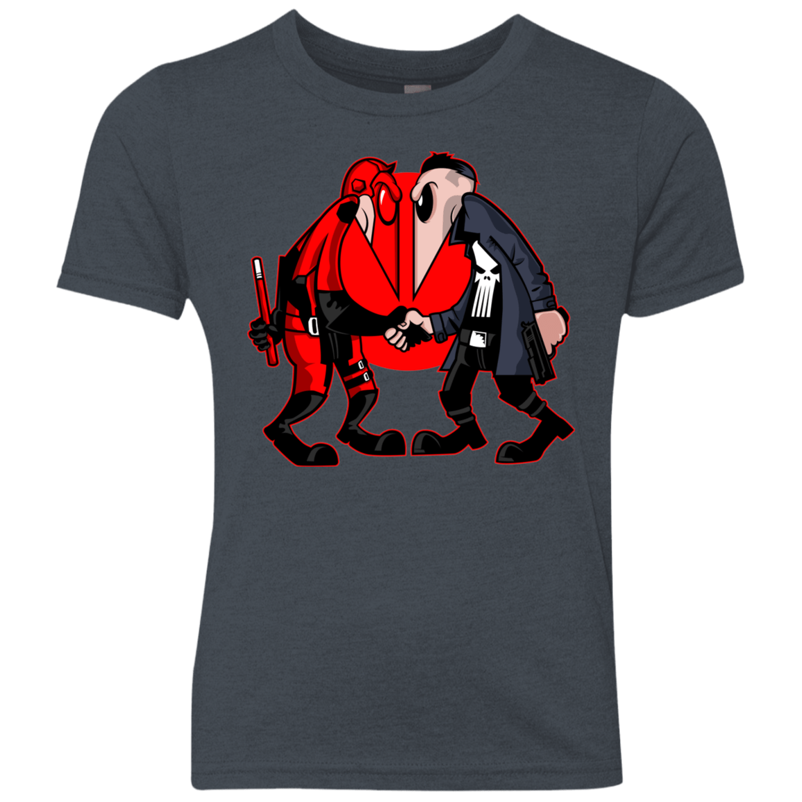 T-Shirts Vintage Navy / YXS Hero vs Antihero Youth Triblend T-Shirt