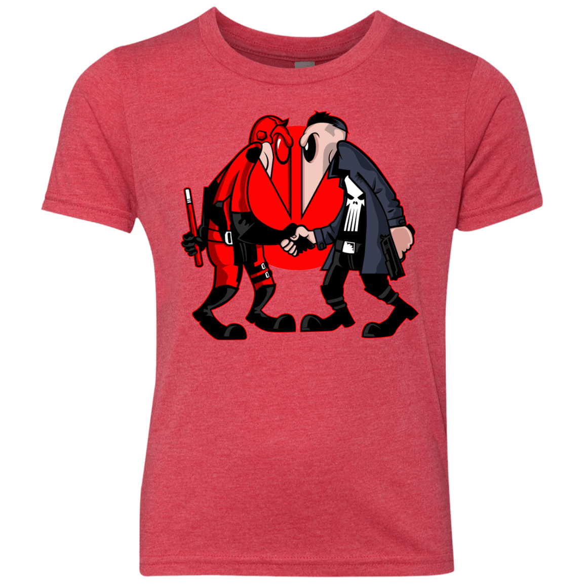 T-Shirts Vintage Red / YXS Hero vs Antihero Youth Triblend T-Shirt