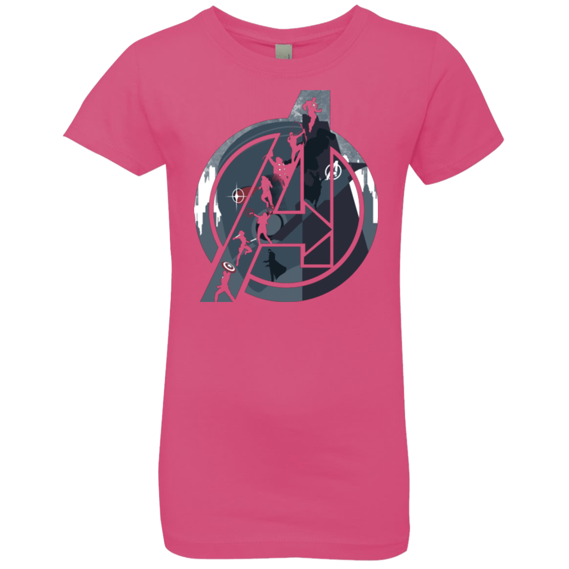 T-Shirts Hot Pink / YXS Heroes Assemble Girls Premium T-Shirt