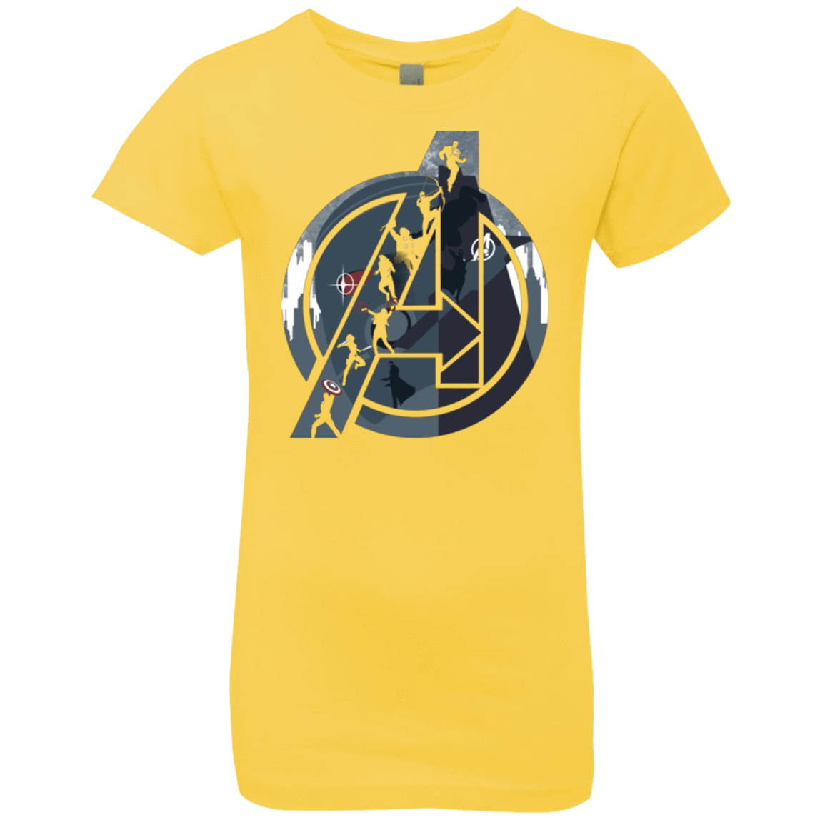 T-Shirts Vibrant Yellow / YXS Heroes Assemble Girls Premium T-Shirt