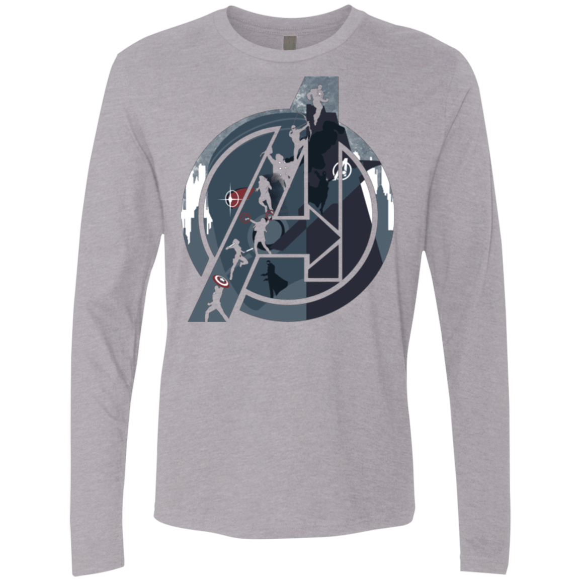 T-Shirts Heather Grey / Small Heroes Assemble Men's Premium Long Sleeve