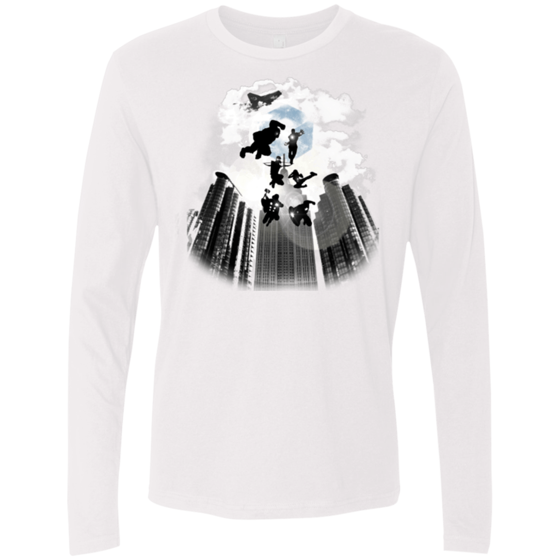 T-Shirts White / Small Heroes Assemble!! Men's Premium Long Sleeve