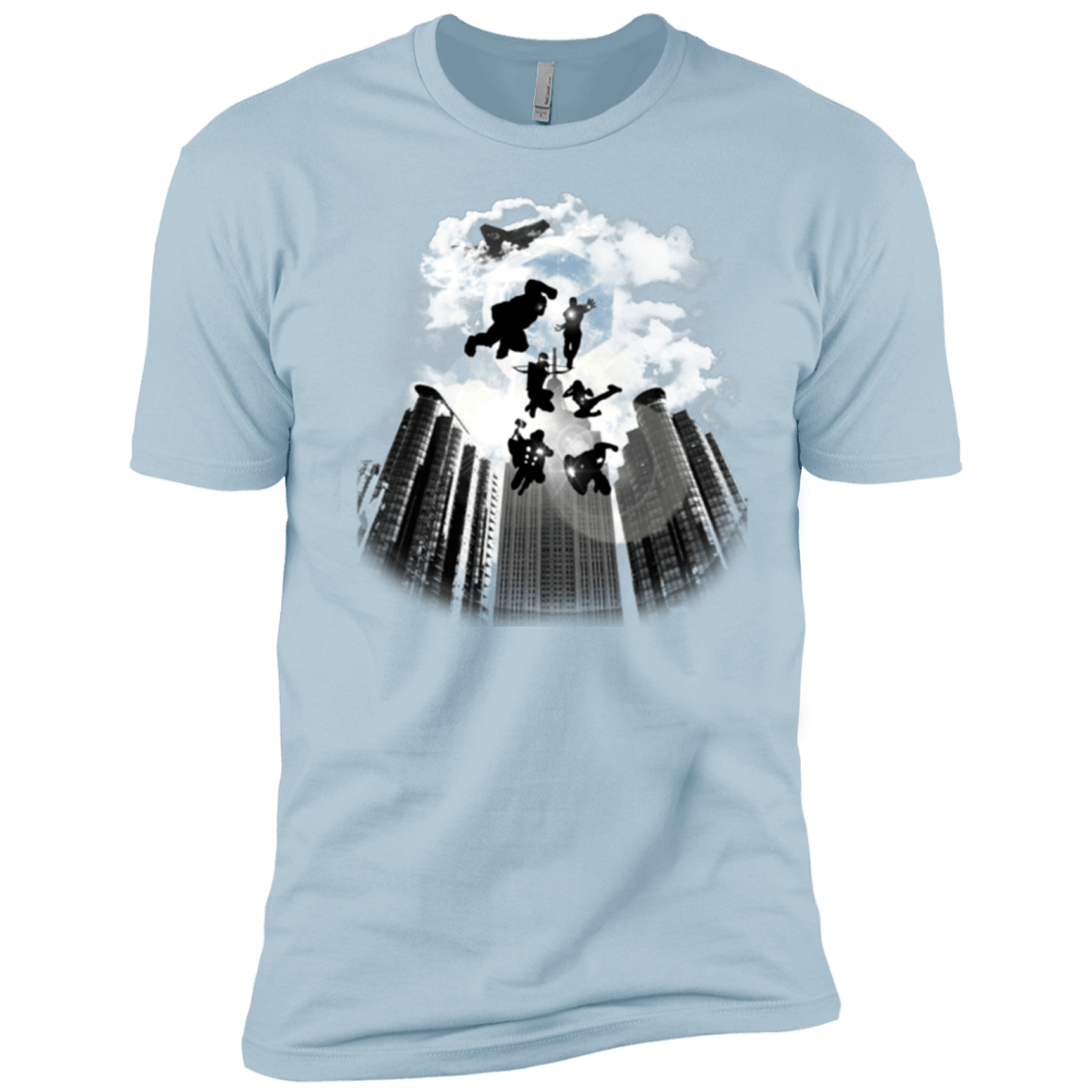 T-Shirts Light Blue / X-Small Heroes Assemble!! Men's Premium T-Shirt