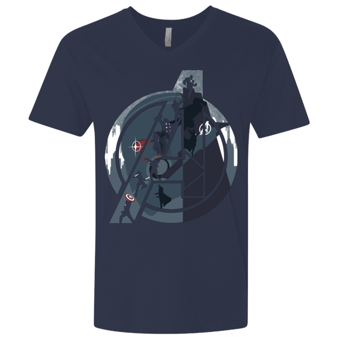 T-Shirts Midnight Navy / X-Small Heroes Assemble Men's Premium V-Neck