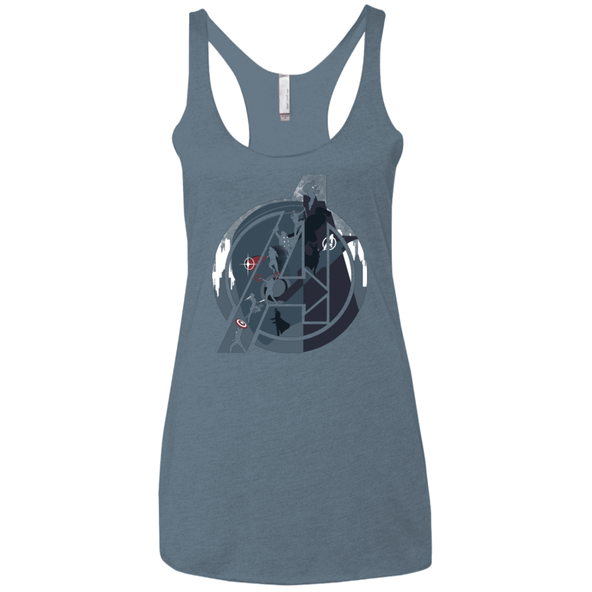 T-Shirts Indigo / X-Small Heroes Assemble Women's Triblend Racerback Tank